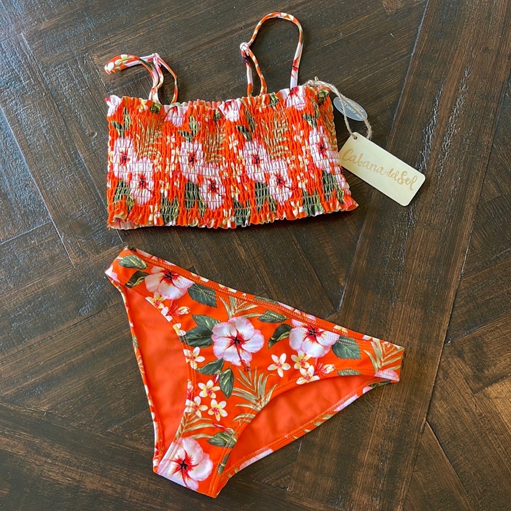 NWT Cabana del Sol bikini two piece swimsuit size S